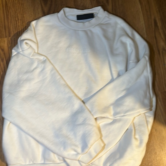 White Essential Crewneck